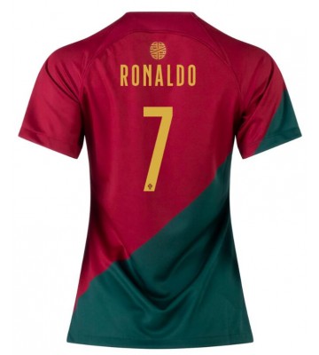 Portugal Cristiano Ronaldo #7 Replika Hjemmebanetrøje Dame VM 2022 Kortærmet